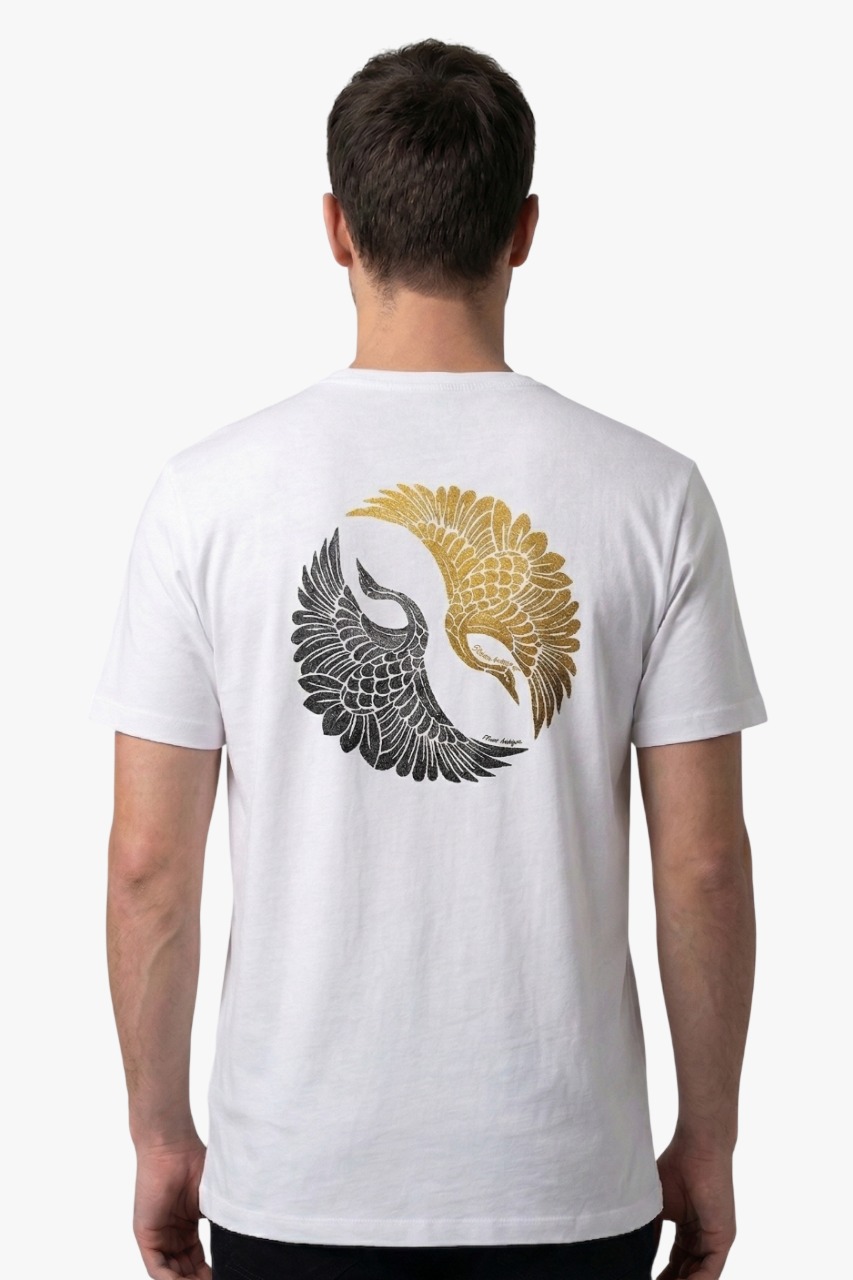 T-Shirt Japon Turnası Pamuklu Beyaz - L