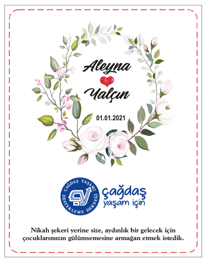 Magnet Gül Çelenk İnce